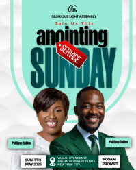 White Professional Church  Instagram Portrait template