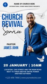 White Professional Church  Instagram Story template