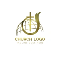 White Professional Church Logo template