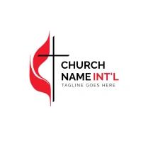 White Professional Church Logo template