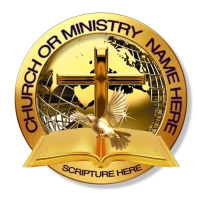 White Professional Church Logo Logótipo template