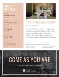 White Church Newsletter Booklet Flyer Template - Page 4