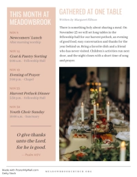 White Church Newsletter Booklet Flyer Template - Page 3