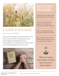 White Church Newsletter Booklet Flyer Template - Page 2