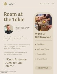 White Church Newsletter Flyer Template - Page 2