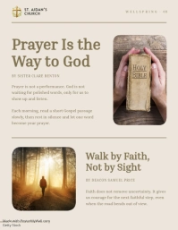 White Church Newsletter Flyer Template - Page 3