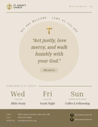 White Church Newsletter Flyer Template - Page 4