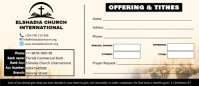White Professional Church Offering and Tithes Envelope Envelopes template