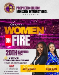 White Professional Church  Poster/wallboard template