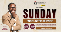 White Professional Church Service Facebook Shared Image template