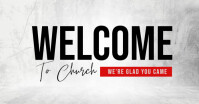 White Professional Church Service Facebook Shared Image template