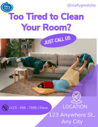 White Professional Cleaning Flyer (us Letter) Volante (Carta US) template