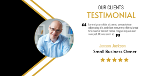 Hvid Client Testimonial Facebook Shared Image Template