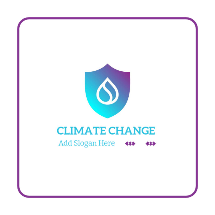 Climate Risk Basic Logo White Professional Climate Change Logo, Climate Change Logo, Air ...