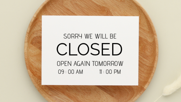 Store Closure Notice Template | PosterMyWall