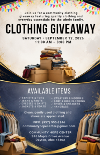 Bianco Clothing Giveaway Event Tabloid Template