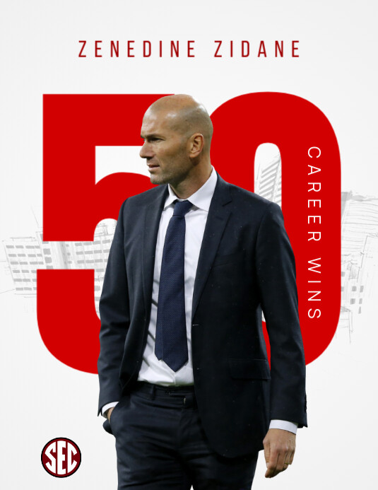 White Professional Coach Career Wins Flyer (us Letter) template