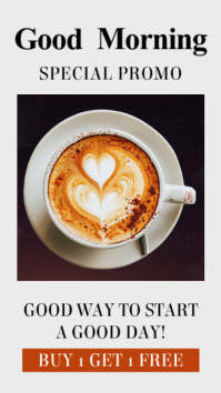 White Professional Coffee Instagram Story template