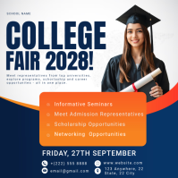 White College Fair Instagram-opslag Template