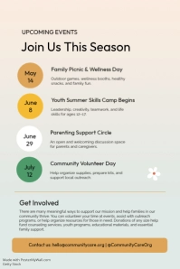White Professional Community Care Newsletter Poster template - Page 5