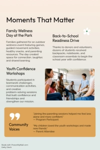 White Professional Community Care Newsletter Poster template - Page 4