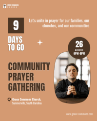 White Community Prayer Gathering Instagram Portrait Template - Page 4