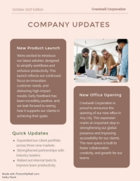 Putih Company Newsletter Flyer Template - Page 2
