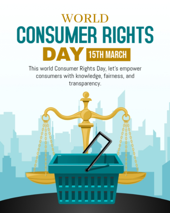 White Professional Consumer Rights Day Instagram Portrait Template ...