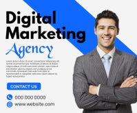 White Professional Corporate Business Medium Rectangle template