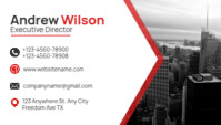 White Professional Corporate Company Business Card Visitkort template