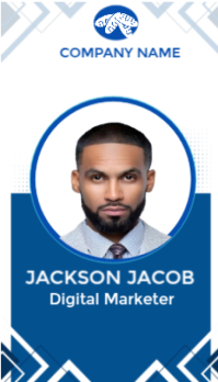 White White Professional Corporate Employee Id Card Template With Job Title And Department Info Business C Business Card