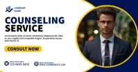 White Professional Counseling Service Faceboo Facebook Shared Image template