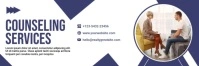 White Professional Counseling Services Twitter Banner template