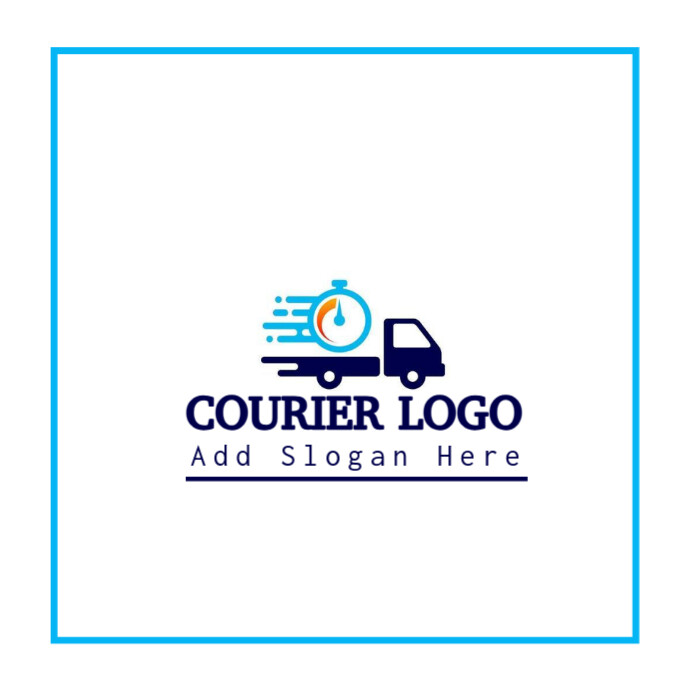 White Professional Courier Logo, Courier Logo, Smart Courier Logo, Delivery Logo, Fast Delivery  Log template
