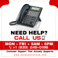 White Professional Customer Care Support Square (1:1) template
