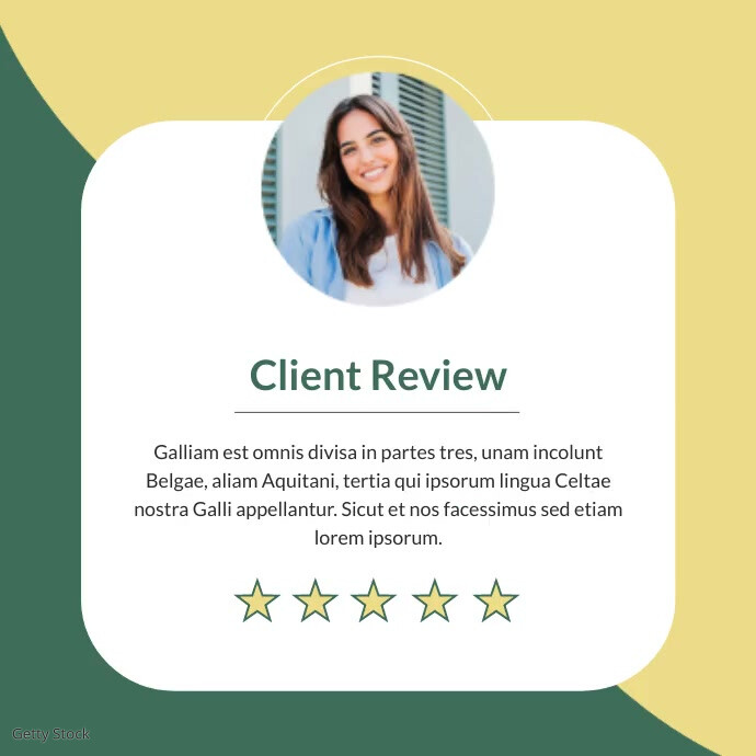 Editable Client Review White Professional Customer Client Review Ins Template | PosterMyWall