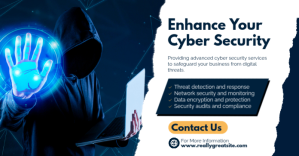 白色 Cyber Security Services auf Facebook geteiltes Bild Template