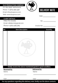 Delivery Book Template | PosterMyWall