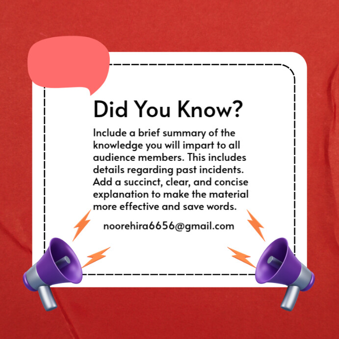 White Professional Did You Know Backgrounds Instagram Post template