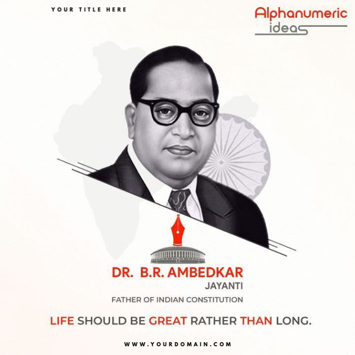 Plantilla de White Professional Dr. B.R. Ambedkar Jayanti Instagram ...