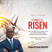 White Professional Easter Celebration Instagram Post template