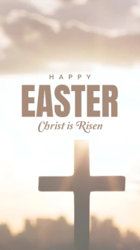 White Professional Easter Celebration Instagram Story template