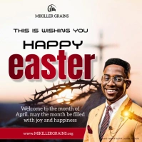 White Professional Easter Instagram Post template