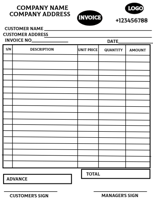 Copy of White Professional Editable Company Invoice Flyer (us Letter ...