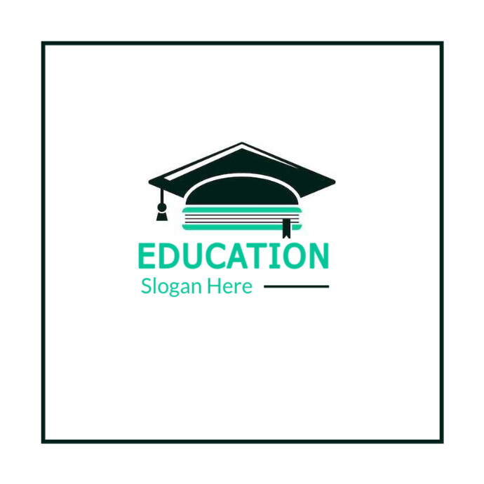 White Professional Education Logo, Education Logo Design, Learning Logo, E Learning Logo, Educationa Logótipo template