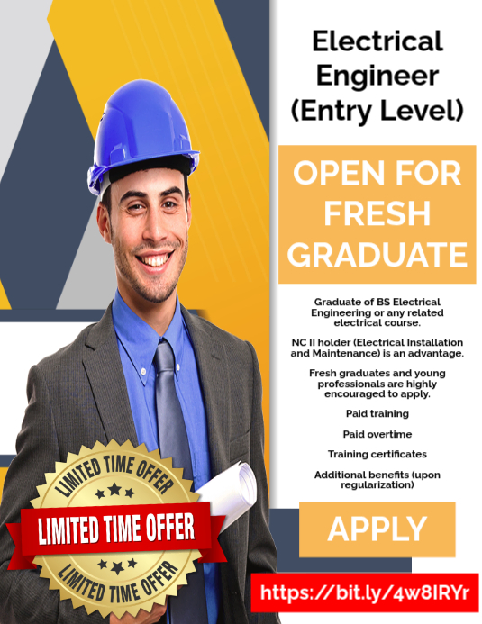 White Professional Electrical Engineering Job Advertisement Flyer ...
