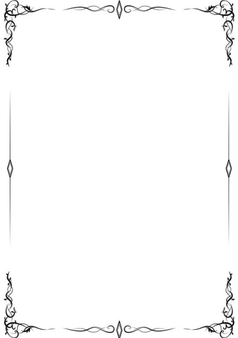 White Professional Elegant Ornate Border Frame A4 Template | PosterMyWall