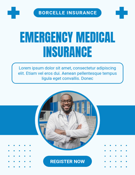 Copy of White Professional Emergency Medical Insurance Flyer (us Letter ...