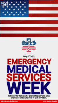 White Professional Emergency Medical Services Instagram Story template