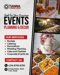 White Professional Even Planning & Decor Flyer  Instagram Portrait template